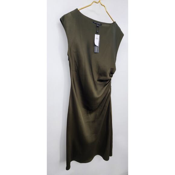 New NWT Banana Republic Olive Green Body Contour Flattering Dress Size - Picture 8 of 13